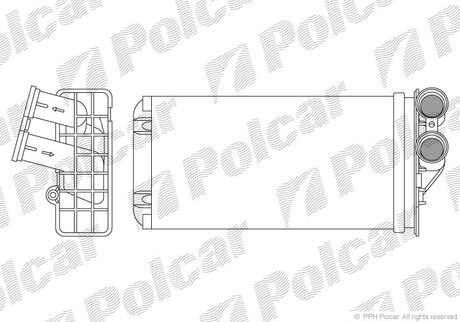 2329N8-1 Polcar Радиатор пічки Peugeot 307 03-/Citroen C4 04-