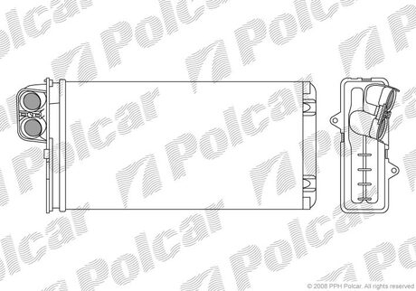 2330N8-1 Polcar Радиатор пічки Citroen XM/Peugeot 605 89-