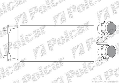 2351J8-1 Polcar Интеркулер PSA Berlingo/C4/308/3008/Partner Teepe 1.6Hdi