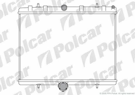 239708A1 Polcar Радиатор охолодження Citroen Jumpy/Peugeot Expert 2.0Hdi 03-