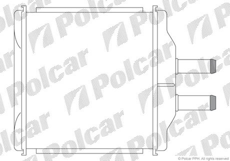 2500N81 Polcar Радиатор пічки