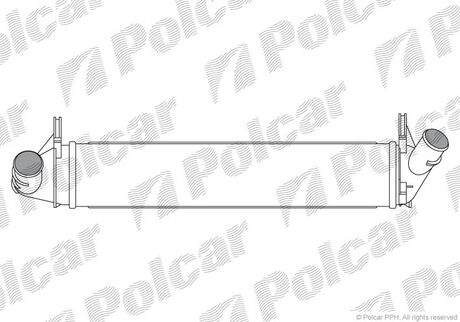 2801J8-1 Polcar Интеркулер Dacia Logan/Duster 1.5Dci 08-