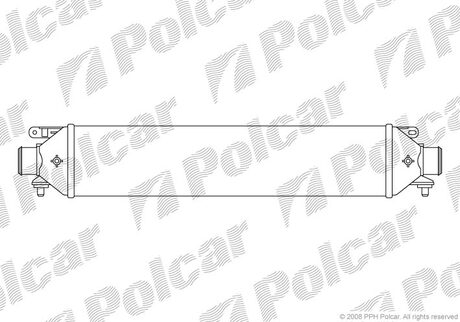3024J8-3 Polcar Интеркулер Fiat Doblo 1.6D/2.0D 10-