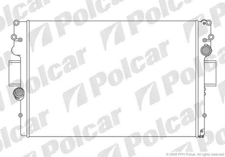 305208A5 Polcar Радиатор охолодження Iveco Dailly 2.3-3.0 D 02-