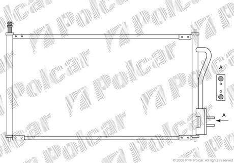3201K8C1 Polcar Радиатор кондиціонера