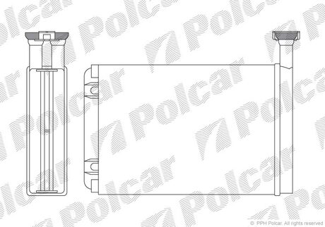 3216N8-2 Polcar Радиатор обігріву Ford Mondeo 1.6 16v 94-