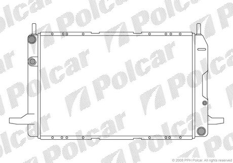 322308A4 Polcar Радиатор охолодження Ford Scorpio 1.8/2.0 04.85-09.94