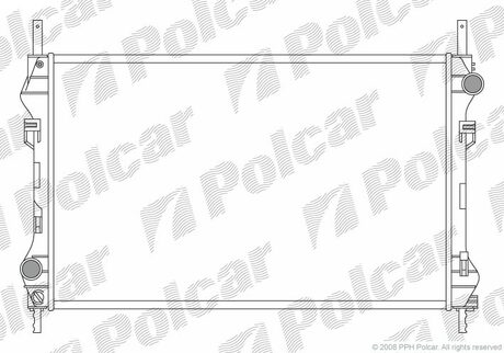 324708A1 Polcar Радиатор охолодження (-AC) Ford Transit 2,4TDCi 00-06