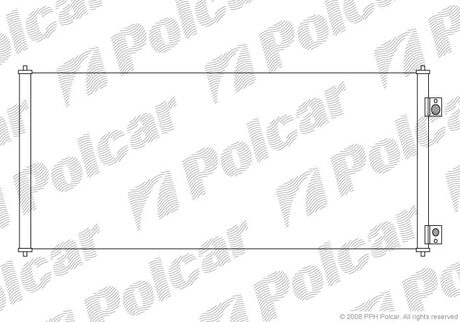 3247K8C1S Polcar Радиатор кондиціонера Ford Transit 2.0D-2.4D 01.00-