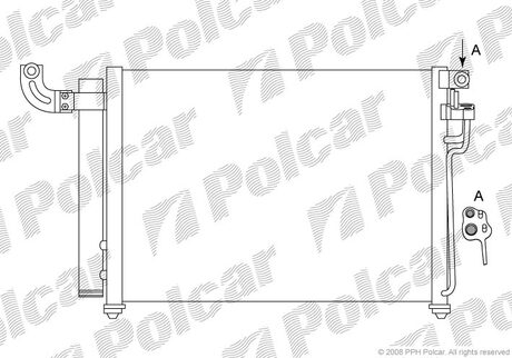 4117K8C2 Polcar Радиатор кондиціонера