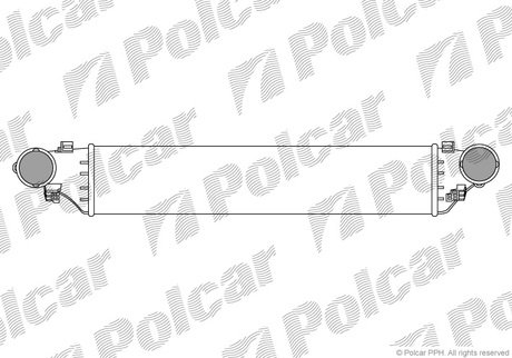 5003J8-2 Polcar Радиатор інтеркулера MB W202/W203/S203/R171 1.8-2.7D 05.00-02.11