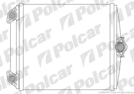 5014N82 Polcar Радиатор пічки Mercedes 124 / E-Klasse, 84-/ 93-96