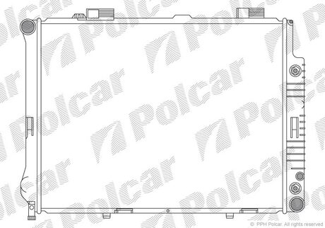 501508-1 Polcar Радiатор охолодження MB210 E 200D/220D/250-320 95-03