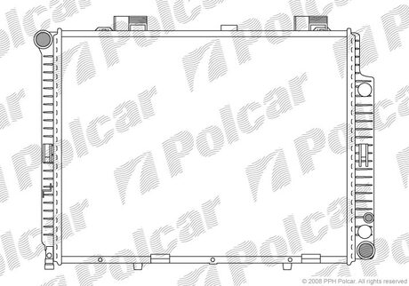 501508-3 Polcar Радiатор DB 210 E200/220CDI 97-02