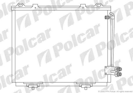 5015K8C1 Polcar Радиатор кондиціонера DB E-class (W210, S210) 95-03