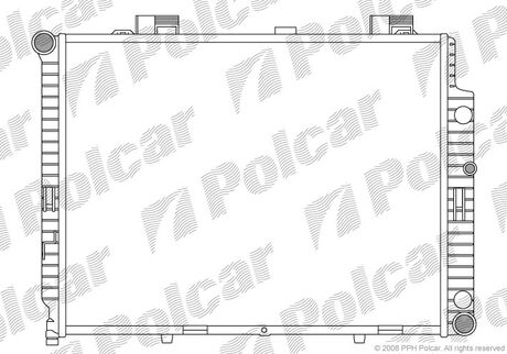 502108-4 Polcar Радiатор DB 210 E 270/320 CDI 99-02