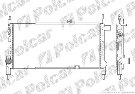 5505081 Polcar Радиатор двигуна