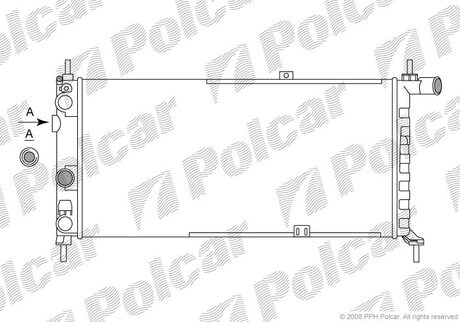 550508A4 Polcar Радиатор охолодження