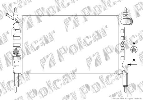 550708B1 Polcar Радиатор охолодження