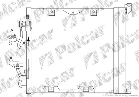5509K8C4 Polcar Радиатор кондиціонера