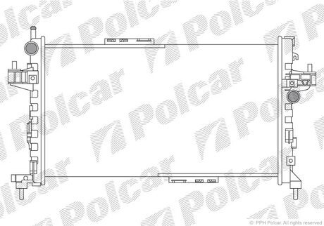 555708A1 Polcar Радиатор охолодження