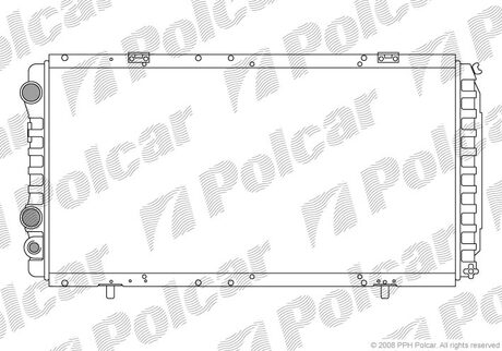 570208A2 Polcar Радиатор охолодження Peugeot Boxer 2.0-2.5D,TD 94-