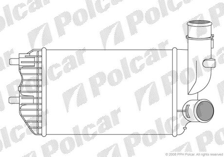5702J81 Polcar Радиатор повітря (интеркулер)