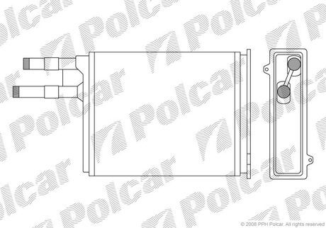 5702N8-1 Polcar Радiатор пiчки Fiat Ducato/Peugeot Boxer 94 -