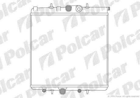 '571008A1' Polcar Радиатор АКПП FORD COUGAR 98-99 MONDEO 2.5I 24V 95-97 4G32