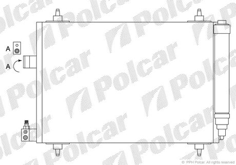 5748K8C1 Polcar Радиатор кондиціонера