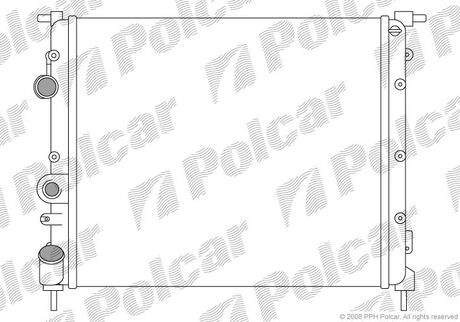 600708A1 Polcar Радиатор охолодження