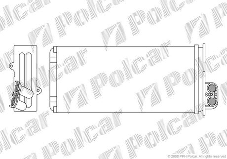 6041N81 Polcar Радиатор пічки Renault Master 10/97-