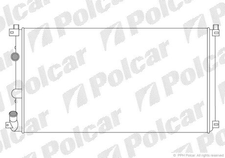 604208A1 Polcar Радиатор Renault Master II 2.5 dCi 03-