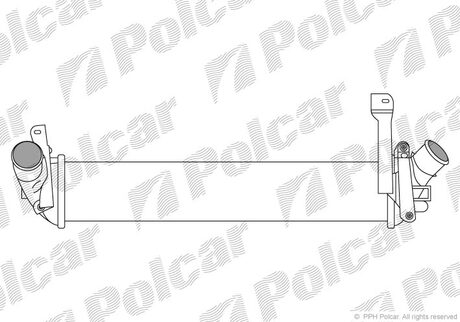 6060J8-2 Polcar Интеркулер Renault Kangoo 1.5Dci 01-