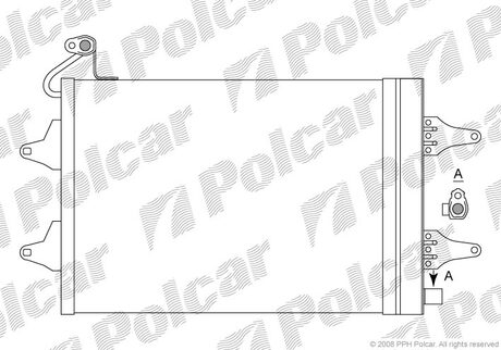6913K8C1 Polcar Радиатор кондиціонера