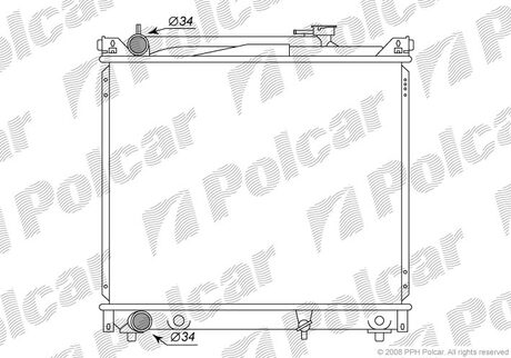 742408-3 Polcar Радиатор охолодження Suzuki Vitara 2.0 V6 90-98
