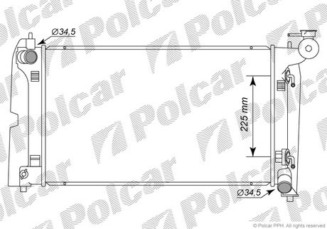 8113085 Polcar Радиатор охолодження