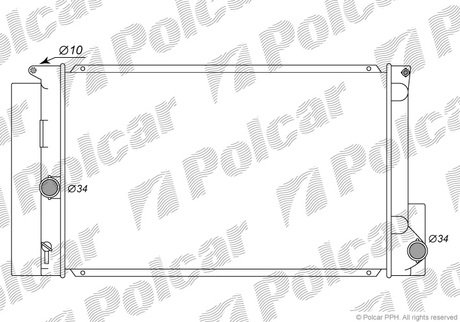 8116081 Polcar Радиатор охолодження