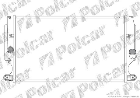 811608-4 Polcar Радиатор охолодження Toyota Avensis/Auris/Verso 1.6-2.2D 08-