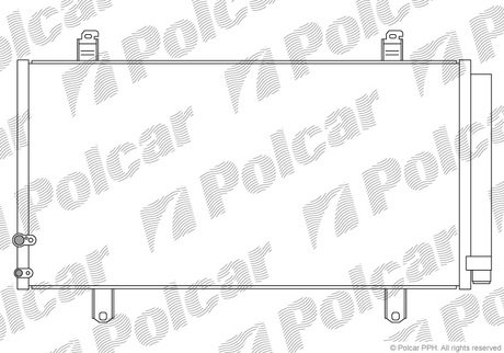 81E2K81K Polcar 88460-06230, 88460-06240, CD010605M РАДИАТОР КОНДИЦИОНЕРА