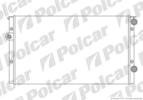 953808B5 Polcar Радiатор основний VW Golf III, Vento 1.9D,TDI 91-