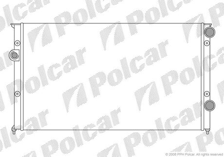954608A7 Polcar Радiатор охолодження VW Passat 1.9D (B3) 91-93