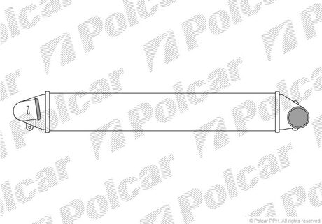 9550J82 Polcar Радиатор повітря (интеркулер)