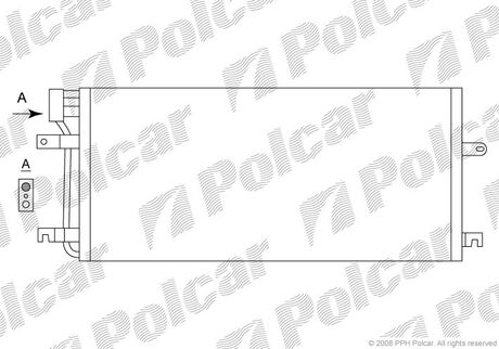 9566K8C2 Polcar Радиатор кондиціонера