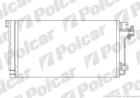 9568K8C1 Polcar . T-5 03--09 1.9 tdi 2.5tdi 2.0 бенз радиатор конд