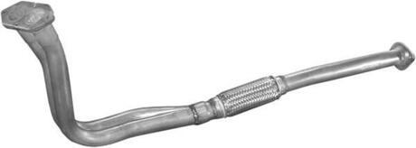 17522 POLMOSTROW Глушитель, алюм. сталь, передн. часть Opel Vectra A 1.7D 92-95 (17.522) Polmostr
