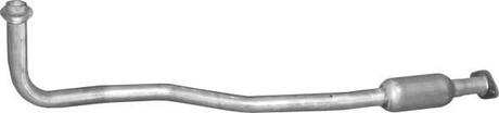 17631 POLMOSTROW Глушитель, алюм. сталь, середн. часть Opel Vectra B 1.6 96-02 (17.631) Polmostro