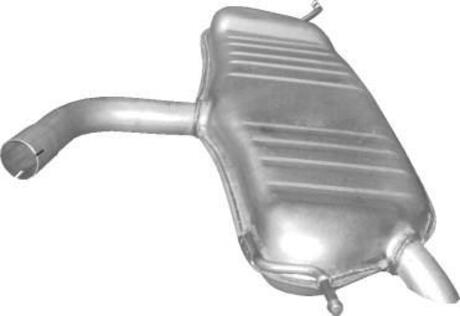 30150 POLMOSTROW Глушитель (задняячасть) алюминизированная сталь VW Touran 1.6 (03-08) (30.150) P