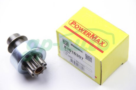 81016307 PowerMax Бендикс стартера Jumpy/Scudo/Doblo/Fiorino 1.2/1.4//1.6 (z=9) POWERMAX 81016307