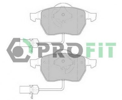 50001323 PROFIT КОЛОДКИ ТОРМ. П AUDI A6 97-